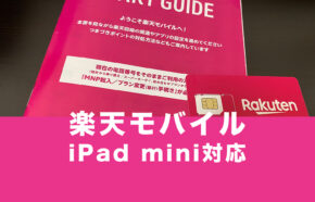 楽天モバイルでiPad miniの対応機種は？使える？