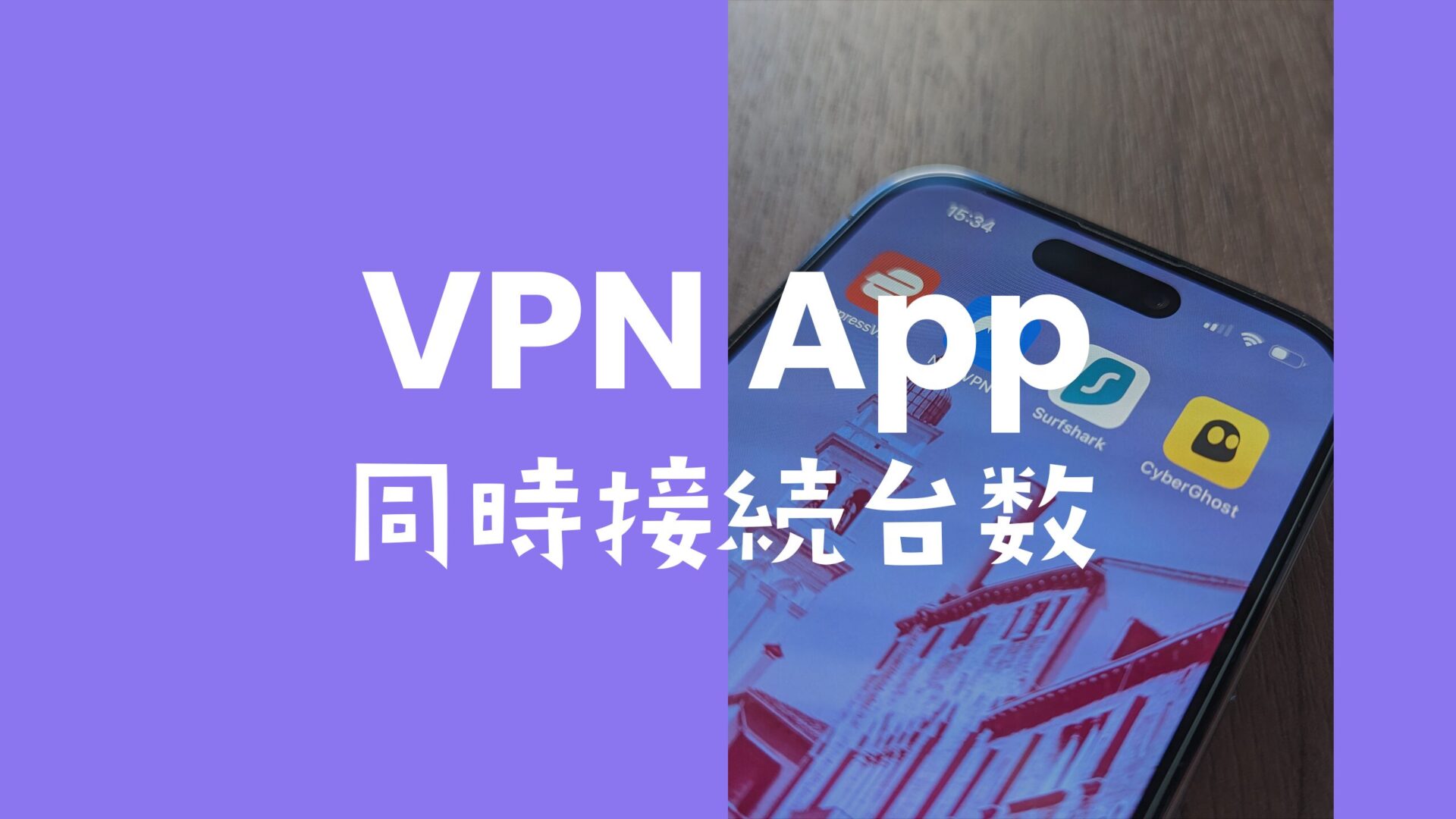 VPNは複数端末を同時接続できる？各VPNサービス別に比較のサムネイル画像