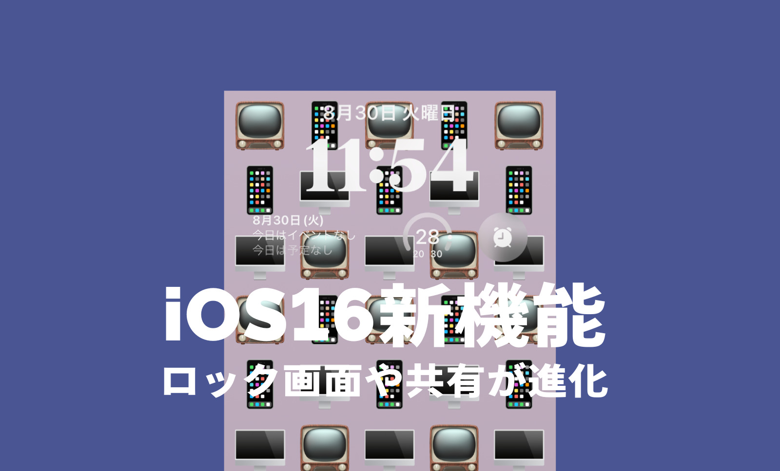 iOS16の特徴的な新機能を一覧で解説のサムネイル画像