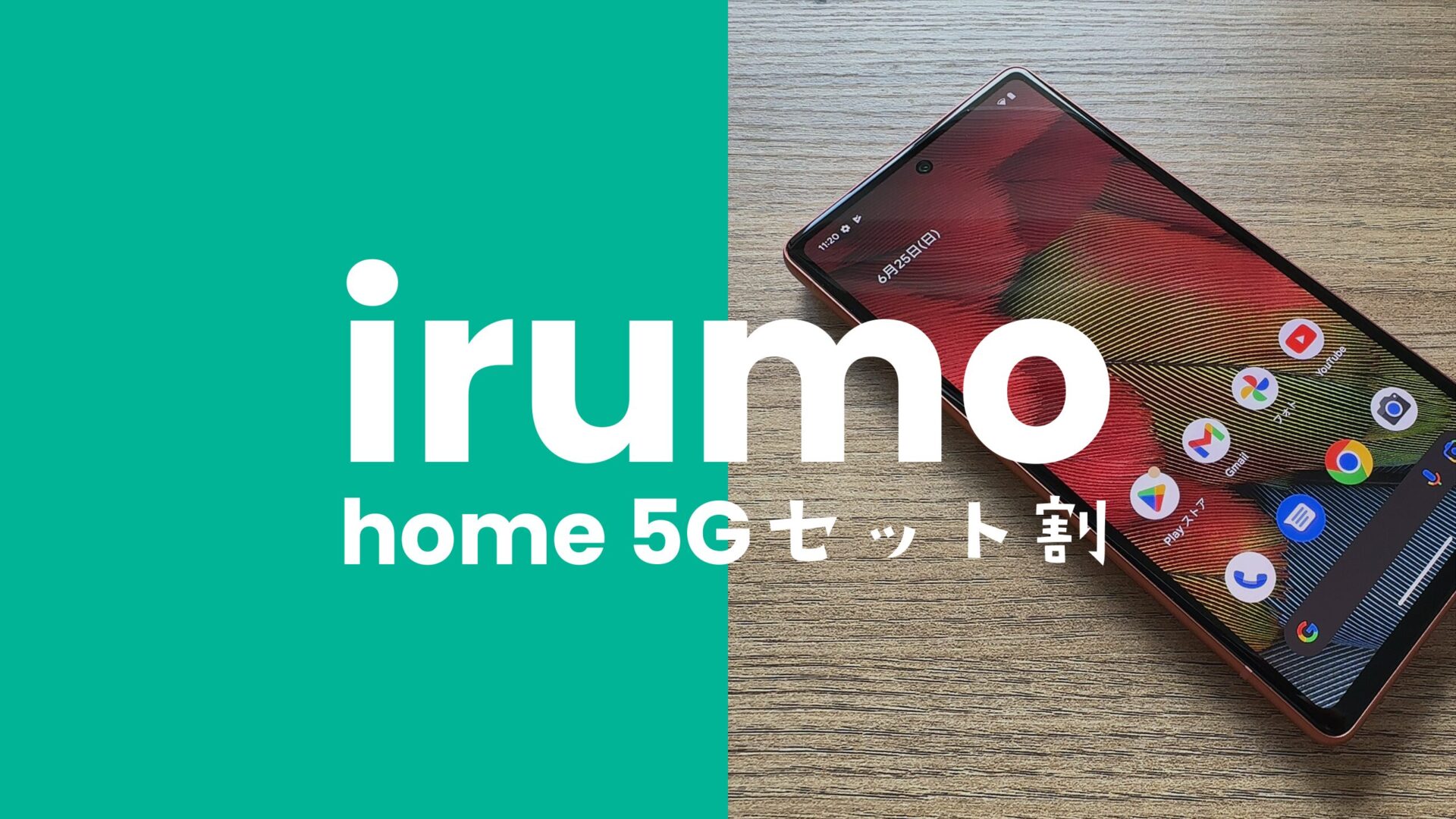 irumo(イルモ)はドコモのhome 5Gセット割適用対象。毎月1100円割引。のサムネイル画像