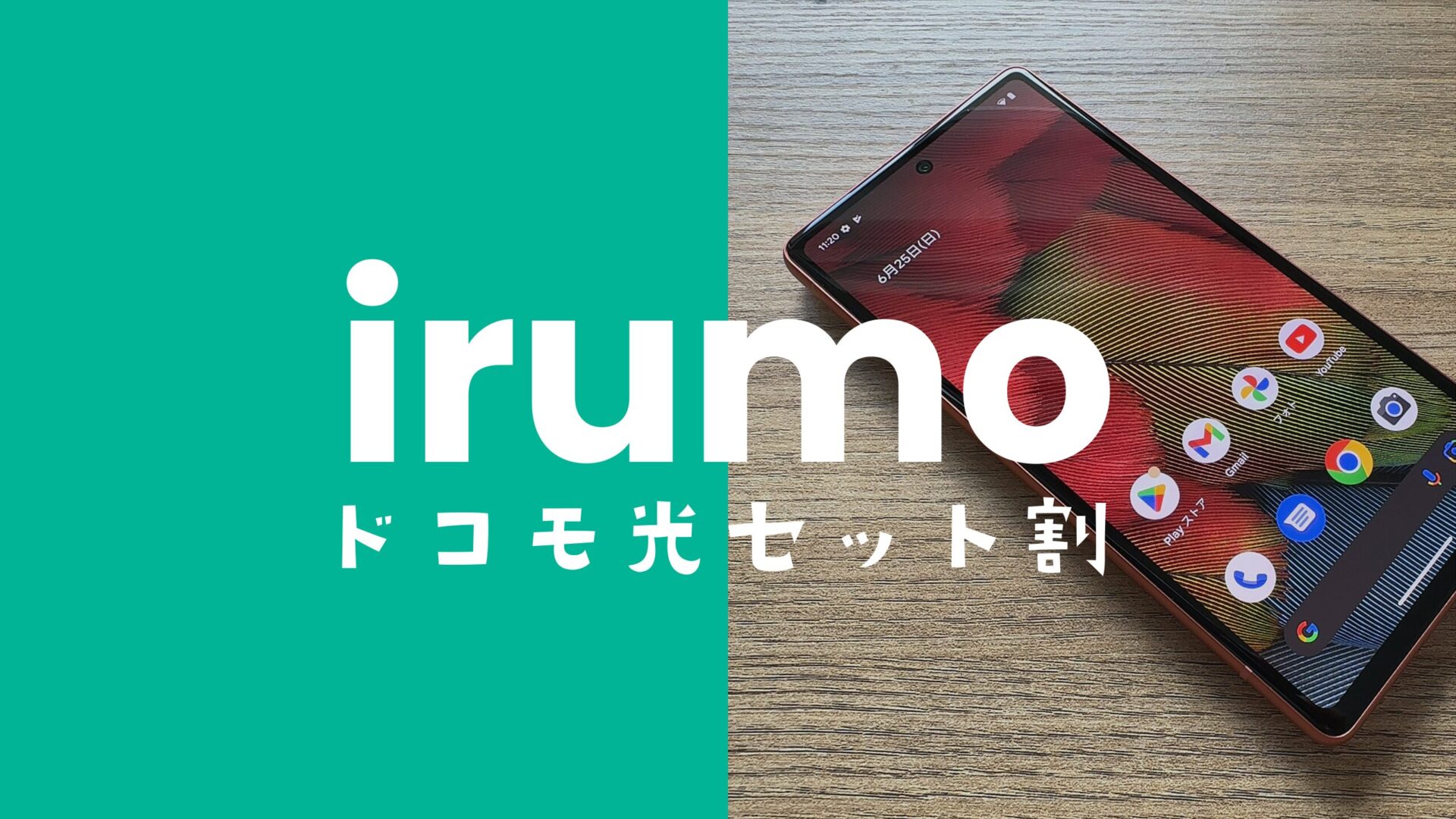 irumo(イルモ)はドコモ光セット割の適用対象。割引額は毎月1100円。のサムネイル画像