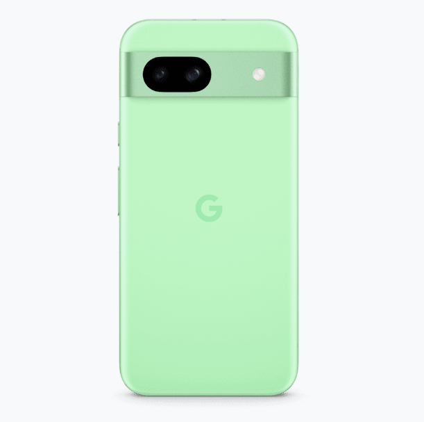Google Pixel a8ミント色の製品裏面画像