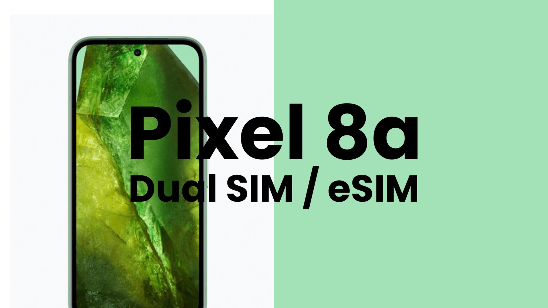 Google Pixel 8a【ピクセル8a】はデュアルSIM & eSIM機能対応。デュアルeSIMには非対応。のサムネイル画像